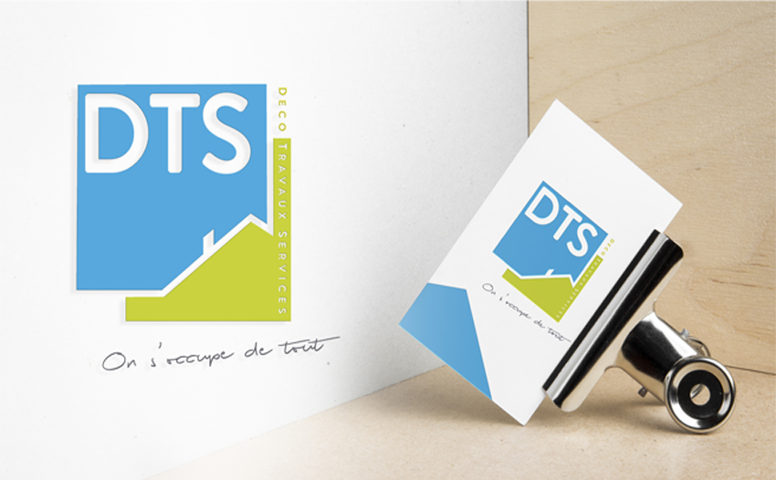 Conception graphique design identité visuelle pour DTS