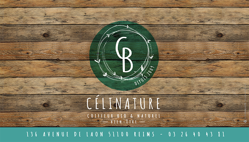 Conception graphique design identité visuelle pour Célinature