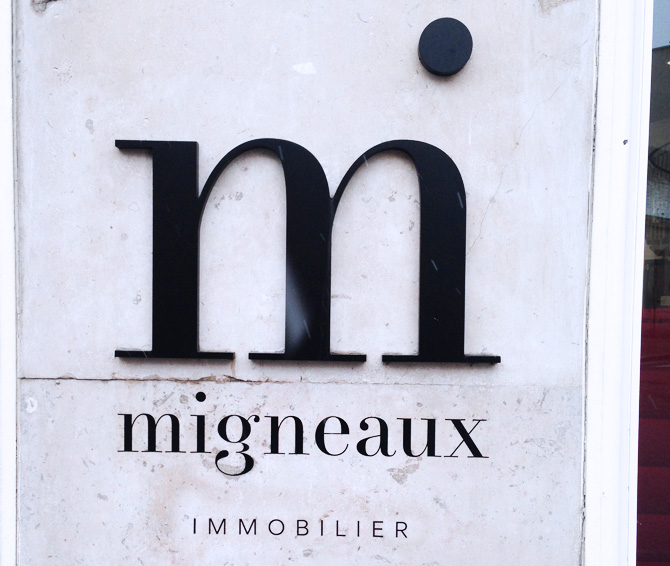lettrage enseigne immo migneaux immobilier signalétique communication