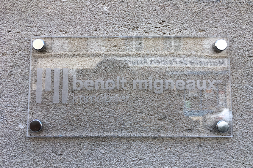 plaque signalétique migneaux immobilier communication