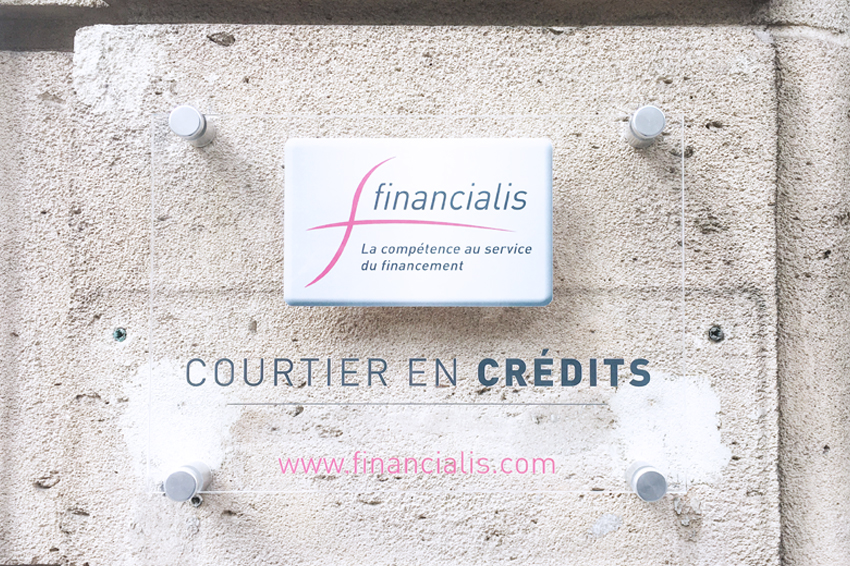 plaque signalétique financialis communication