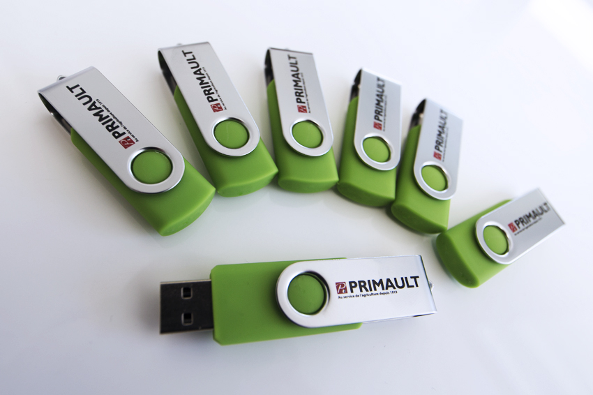 impression objet publicitaire goodies clés usb primault communication publicité