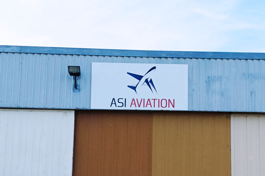 enseigne panneau asi aviation innovation signalétique communication publicité