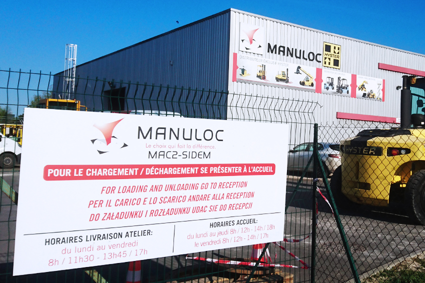 panneau en dibond mat manuloc communication publicité