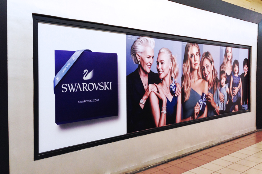 adhésifs signalétique swarovsky communication publicité