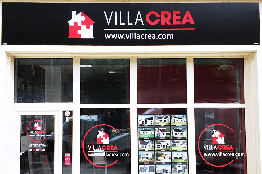 enseigne dibond villa créa signalétique communication publicité