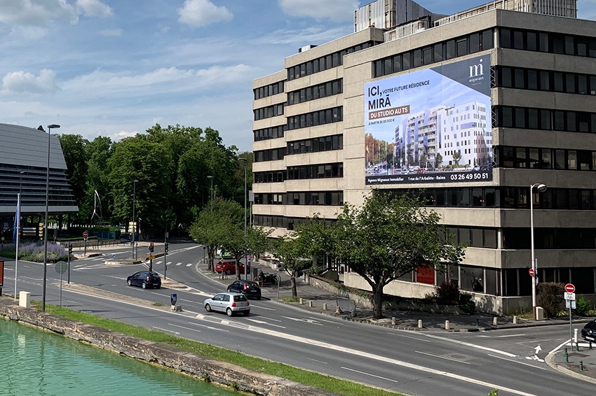 bâche géante migneaux immobilier reims