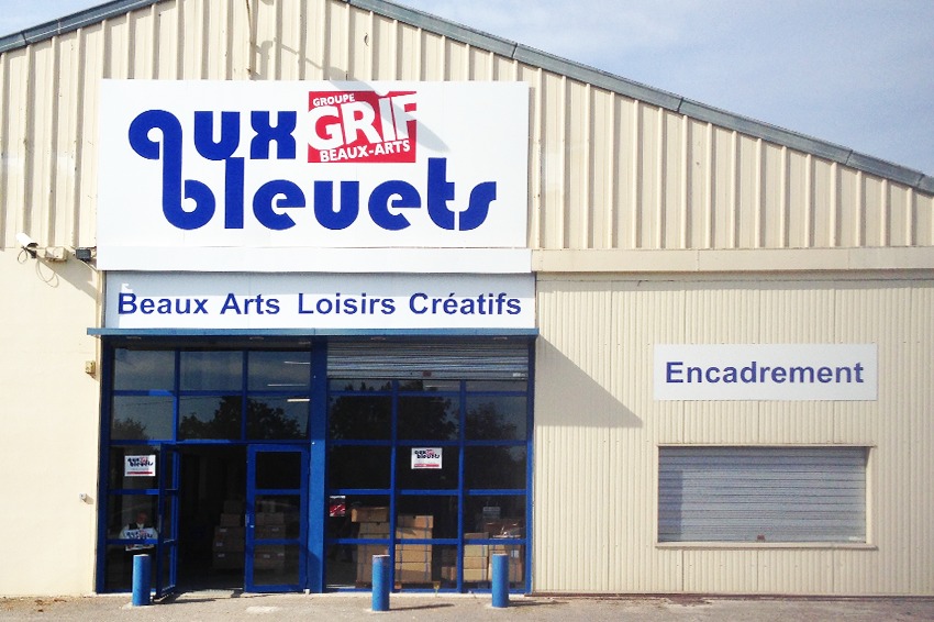 enseignes dibond aux bleuets 